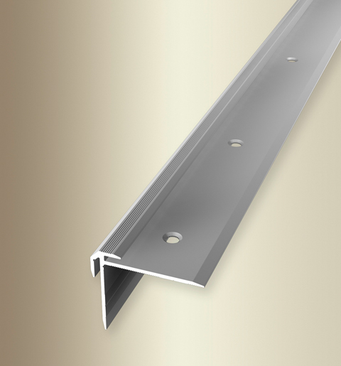 MPlus Treppenkantenprofil 832 SBS 250cm 2,0 - 2,5mm Alu Silber elox. F4 30x38mm