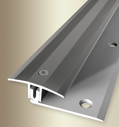 MPlus Übergangsprofil 888 7 - 17mm 270cm Alu Edelstahl elox. F2 PPS Champion flex