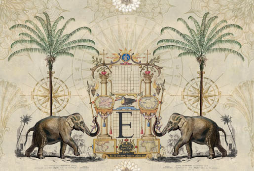 MPlus Chamäleon 2029 V200-159 400x270cm Nostalgic Elefant 200g/qm Premiumvlies