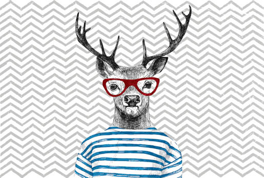 MPlus Chamäleon 2029 V200-176 400x270cm Modern Deer 1 200g/qm Premiumvlies