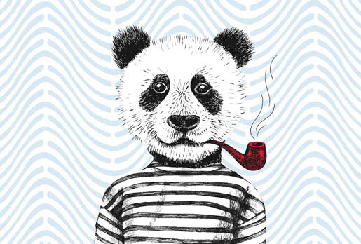 MPlus Chamäleon 2029 V200-177 400x270cm Modern Panda 1 200g/qm Premiumvlies