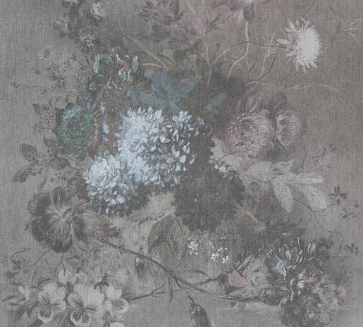 MPlus Chamäleon 2029 V100-201 300x270cm Bouquet gris 2 Strukturvlies