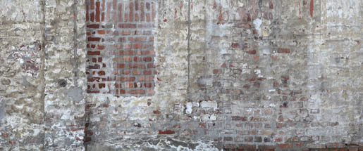 MPlus Chamäleon 2029 V100-23 600x250cm zerstörte Wand Strukturvlies