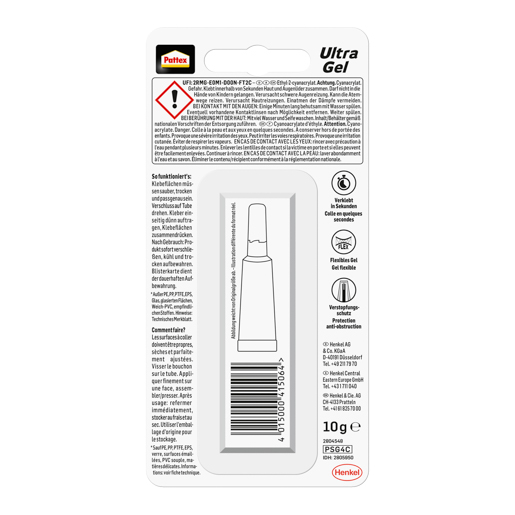 Henkel Pattex Ultra Gel 10 gr PSG4C (alt PSG14)