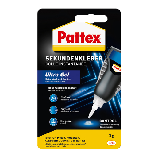 Henkel Pattex Sekundenalleskleber 3 gr Ultra Gel Matic PSG5C