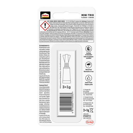 Henkel Pattex SK Mini Trio 3 x 1 gr PSMT3