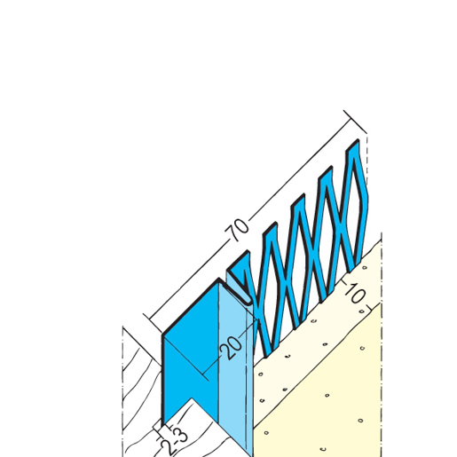 Protektor Putzanschlussprofil 1306 Innen 250cm