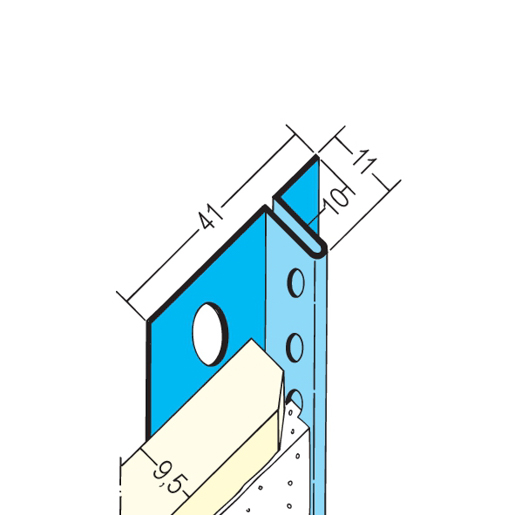 Protektor Anschlussprofil 1316 Trockenbau 300cm