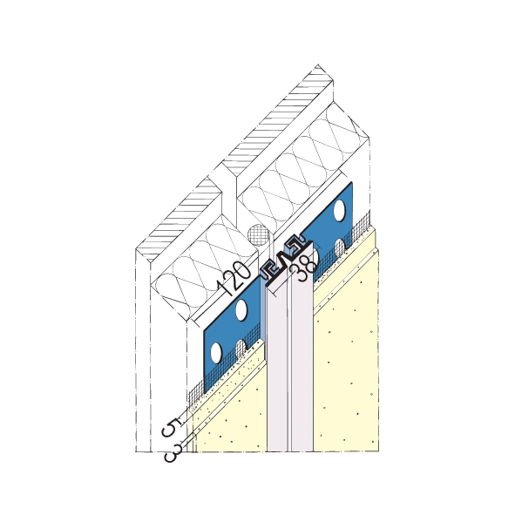 Protektor Dehnungsfugenprofil WDVS 2320 Weiß 300cm