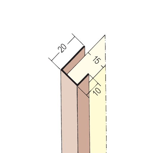 Protektor Einfassprofil Trockenbau 3747 Weiß 250cm