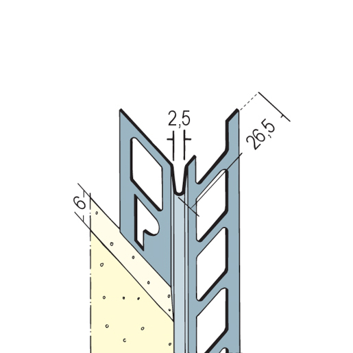 Protektor Kantenprofil Innenputz 9104 250cm