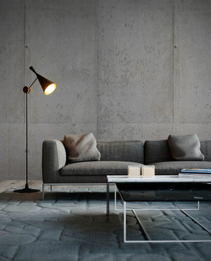 MPlus Chamäleon 2029 V100-13 600x250cm Beton 1 Strukturvlies