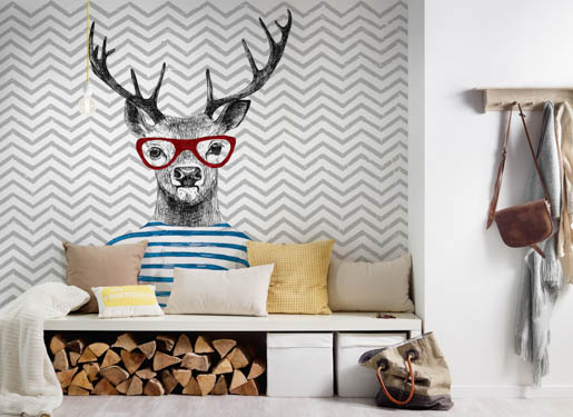 MPlus Chamäleon 2029 V200-176 400x270cm Modern Deer 1 200g/qm Premiumvlies