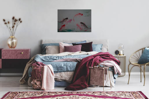 MPlus Chamäleon 2029 V600-180 400x270cm Dancing Kois 1 130 g/qm Mattvlies