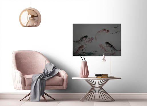MPlus Chamäleon 2029 V200-181 400x270cm Dancing Kois 2 200g/qm Premiumvlies