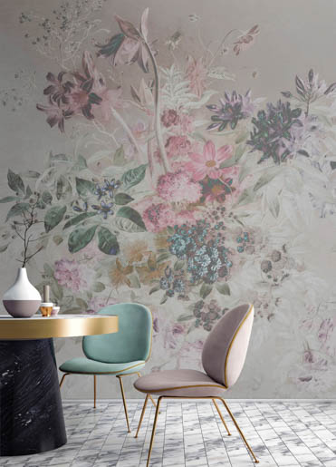 MPlus Chamäleon 2029 L9060-202 90x60cm Bouquet Pastel1 Leinwand