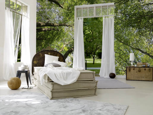 MPlus Chamäleon 2029 V100-263 400x270cm Blätterdach Strukturvlies