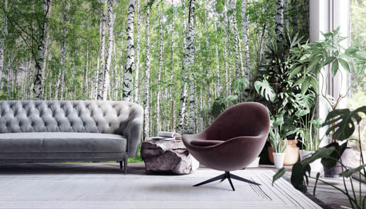 MPlus Chamäleon 2029 V200-265 400x250cm Birkenwald 200g/qm Premiumvlies