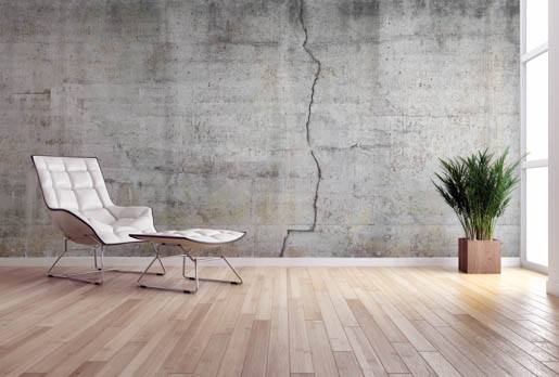 MPlus Chamäleon 2029 V100-7 600x250cm Betonriss Strukturvlies