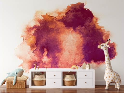 MPlus Chamäleon 2029 V100-95 400x270cm Aquarellfleck Strukturvlies