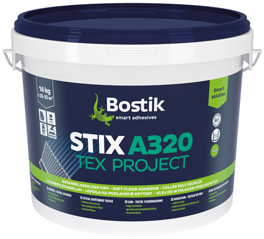 Bostik Stix A320 Tex Project 14,0 kg Klebstarker Dispersionsklebstoff