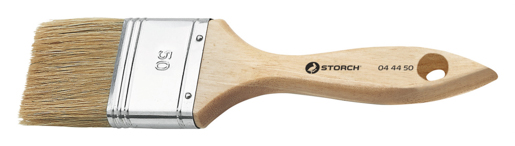 Storch Flach-Pinsel, helle China-Borste-Holz/Blau kaufen bei Proma Farben
