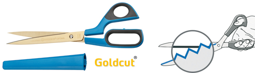 Storch 212529 – Tapezierschere Optima plus Goldcut, gezahnt kaufen bei Proma Farben