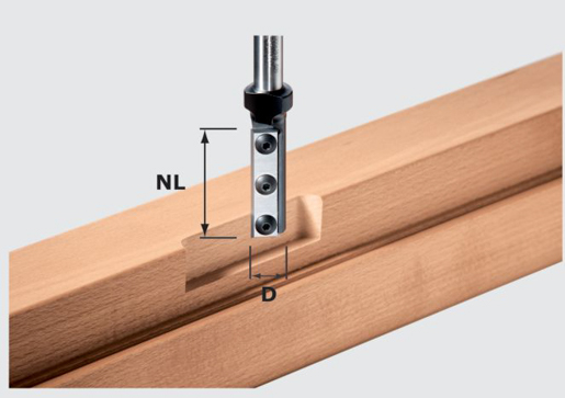 Festool 497454 Wepla Nutfräser HW-S12 D16/50 WP