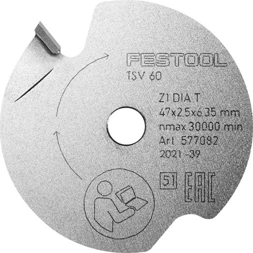 Festool 577082 Vorritz-Sägeblatt DIA 47x2,5x6,35 T1
