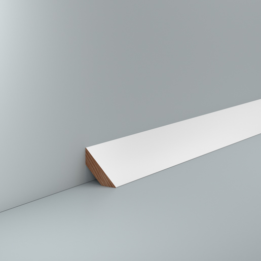 Südbrock 60.32.32.31 Buche deckend weiß Trapezleiste 30 x 30 mm lackiert