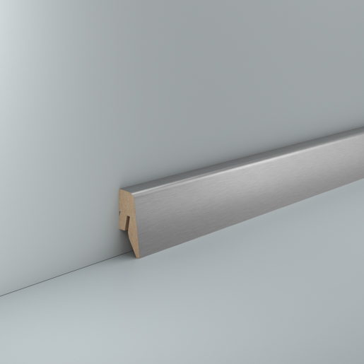 Südbrock 718.4033 Edelstahl 250cm PG 2 MDF-Fußleiste 15 x 40 mm