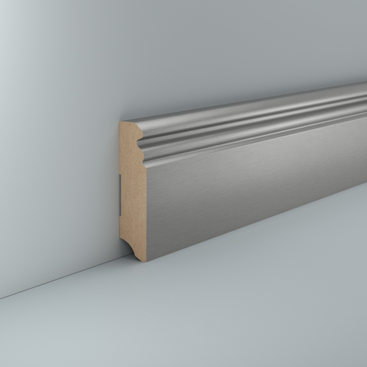 Südbrock 719.1980.33 Edelstahl 250cm PG 2 MDF-Fußleiste 19x80mm (719.080.33)