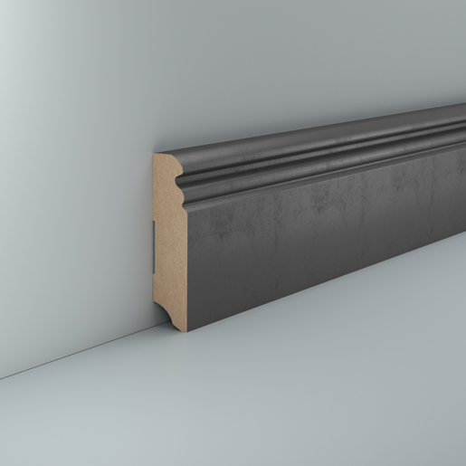 Südbrock 719.1980.46 Stahl natur 250cm PG 2 MDF-Fußleiste 19x80mm (719.080.46)
