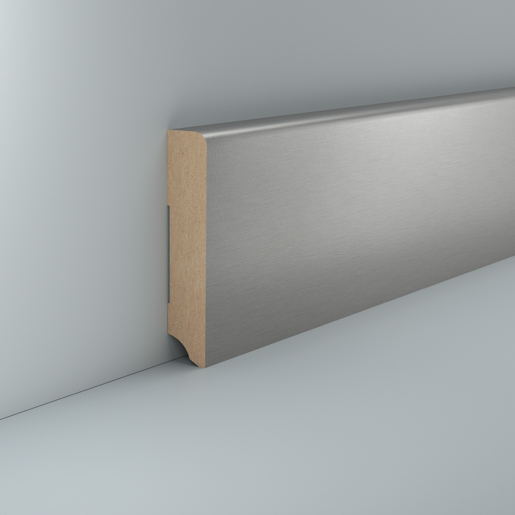 Südbrock 720.1996.33 Edelstahl 250cm PG 2 MDF-Fußleiste 19x96mm (720.096.33)