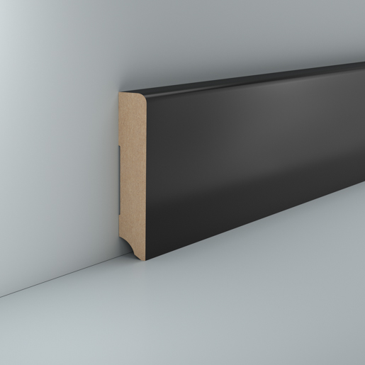 Südbrock 720.1996.39 Schwarz 250cm PG 1 MDF-Fußleiste 19x96mm (720.096.39)