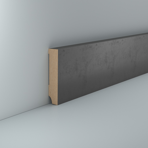 Südbrock 721.1680.46 Stahl natur 250cm PG 2 MDF-Fußleiste 16 x 80 mm