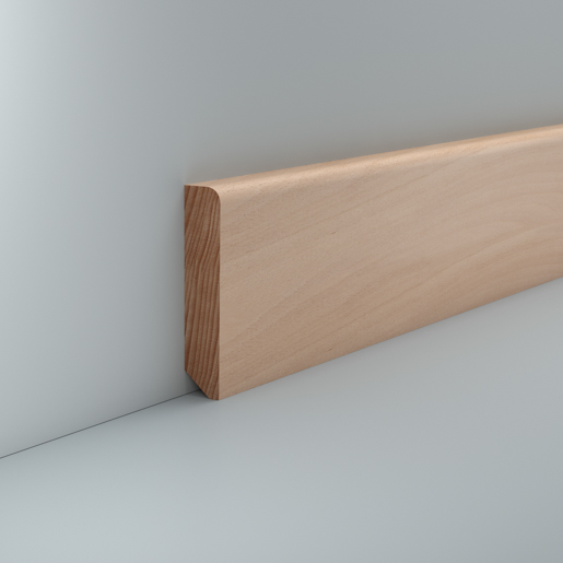 Südbrock 99.60.16.80.2 Buche roh 240cm Holzfußleiste 16 x 80 mm