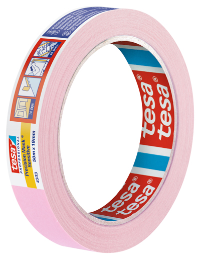 Tesa 4333 Präzisionskrepp Sensitiv 50m:19m, hellrosa