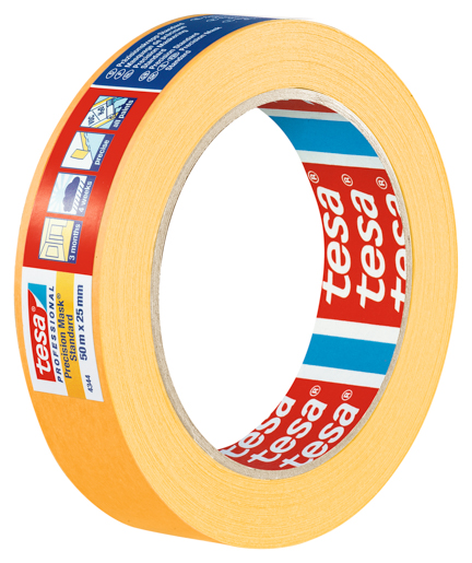 Tesa 4344 Präzisionskrepp Standard 50m:25mm, dunkelorange