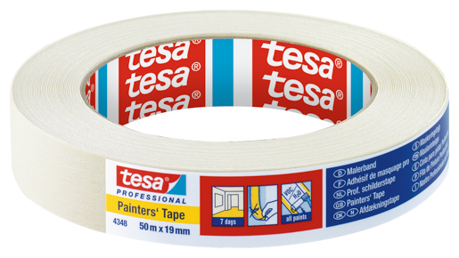 Tesa 4348 Tesakrepp Malerband 50m:19mm, hellbeige
