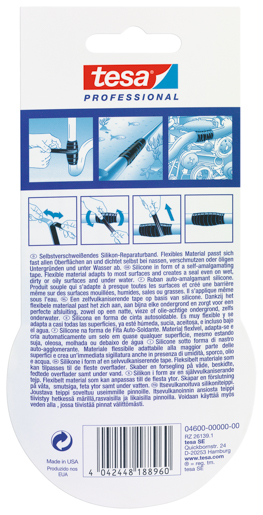 Tesa 4600 Xtreme Conditions Silikonband 3m:25mm, farblos