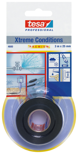 Tesa 4600 Xtreme Conditions Silikonband 3m:25mm, farblos