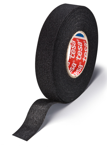 Tesa 4606 Tesaband Velour-Klebeband 15m:19mm, schwarz
