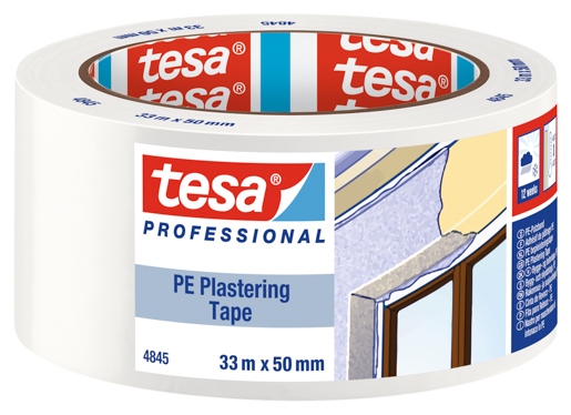 Tesa 4845 Putzband PE 33m:50mm, weiß
