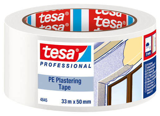 Tesa 4845 Putzband PE 33m:50mm, weiß