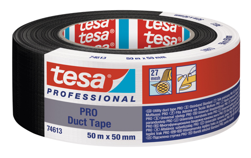 Tesa 74613 Duct Tape PRO 50m:50mm silber matt