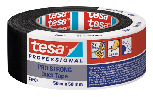 Tesa 74662 Duct Tape PRO-STRONG 50m:50mm silber