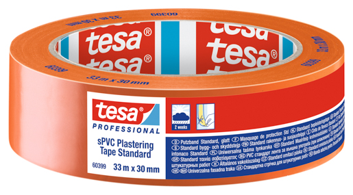 Tesa 60399 Putzband PVC Standard 33m:30mm, orange