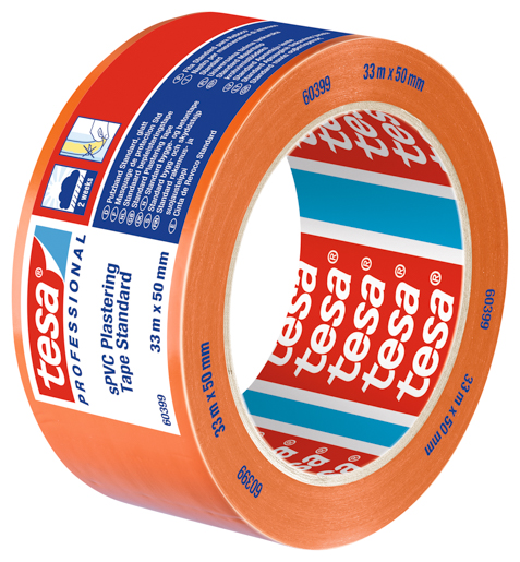 Tesa 60399 Putzband PVC Standard 33m:50mm, orange