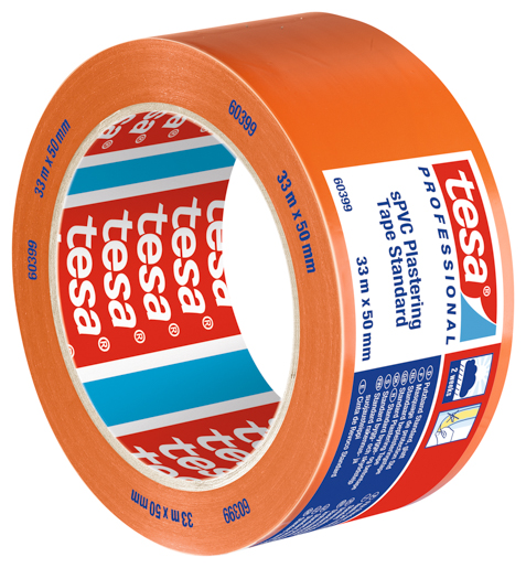 Tesa 60399 Putzband PVC Standard 33m:50mm, orange